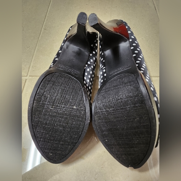 505. Rampage Gracee platform polka dot heels - Picture 10 of 11